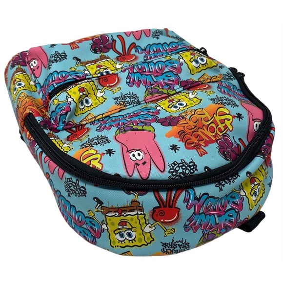 SpongeBob SquarePants Nickelodeon Characters Group Faux Leather Mini Backpack - Picture 5 of 5